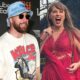 “I’m shocked but I love surprises like this” — Taylor Swift confessed that She was shocked to see Travis Kelce in Dublin for her concert because she wasn’t informed the NFL superstar will be flying to Dublin to watch her show but she love it as both of them locked eyes while she was performing.