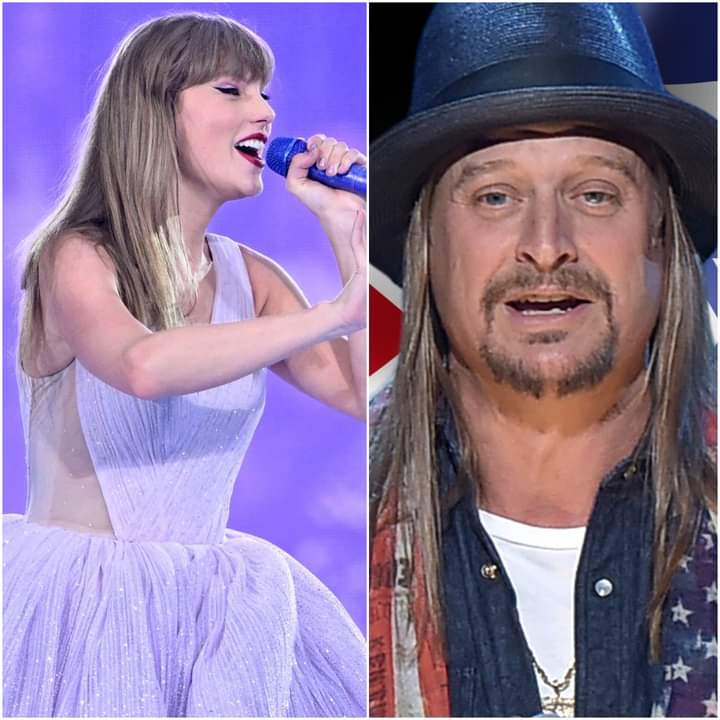 Rock star Kid Rock faces CRITICISM for refusing to let Taylor Swift join him on stage at a concert, saying, “Go home, girl, your music is just bubblegum.”