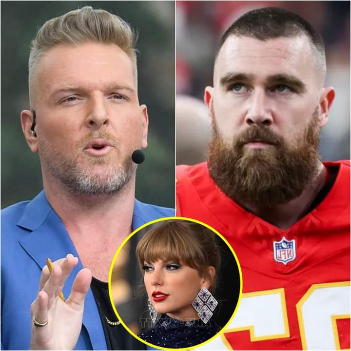 Angry Travis Kelce calls for Pat McAfee to be SUSPENDED after he referred to Taylor Swift as a “WHITE B.I.T.C.H” during a rant, Amid Ongoing Eras Tour.