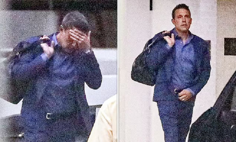 Ben Affleck has his wedding ring BACK ON as he steps out looking tense - two days after ditching the band amid claims Jennifer Lopez marriage is over