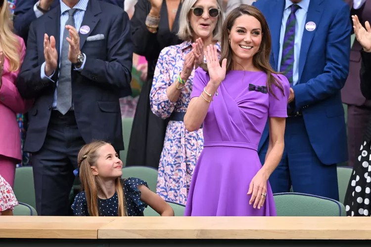 Princess Charlotte Reacts as Mom Kate Middleton Receives Standing Ovation at Wimbledon: See the Emotional Photo